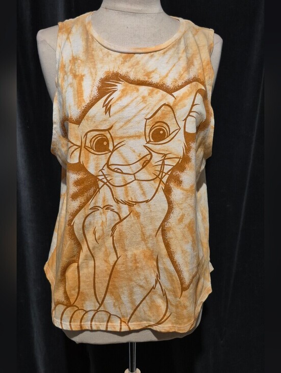 Disney Tops - Disney Orange Tie-Dye Lion King Shirt (BOX C)